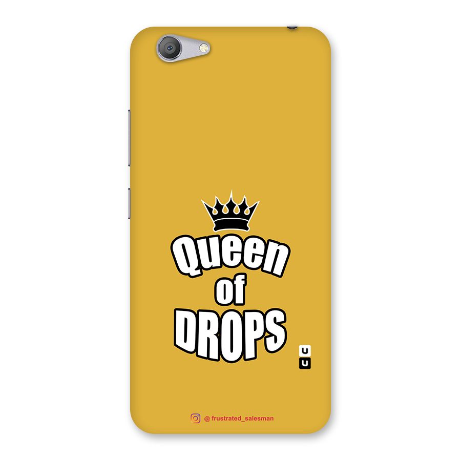 Queen of Drops Mustard Yellow Back Case for Vivo Y53