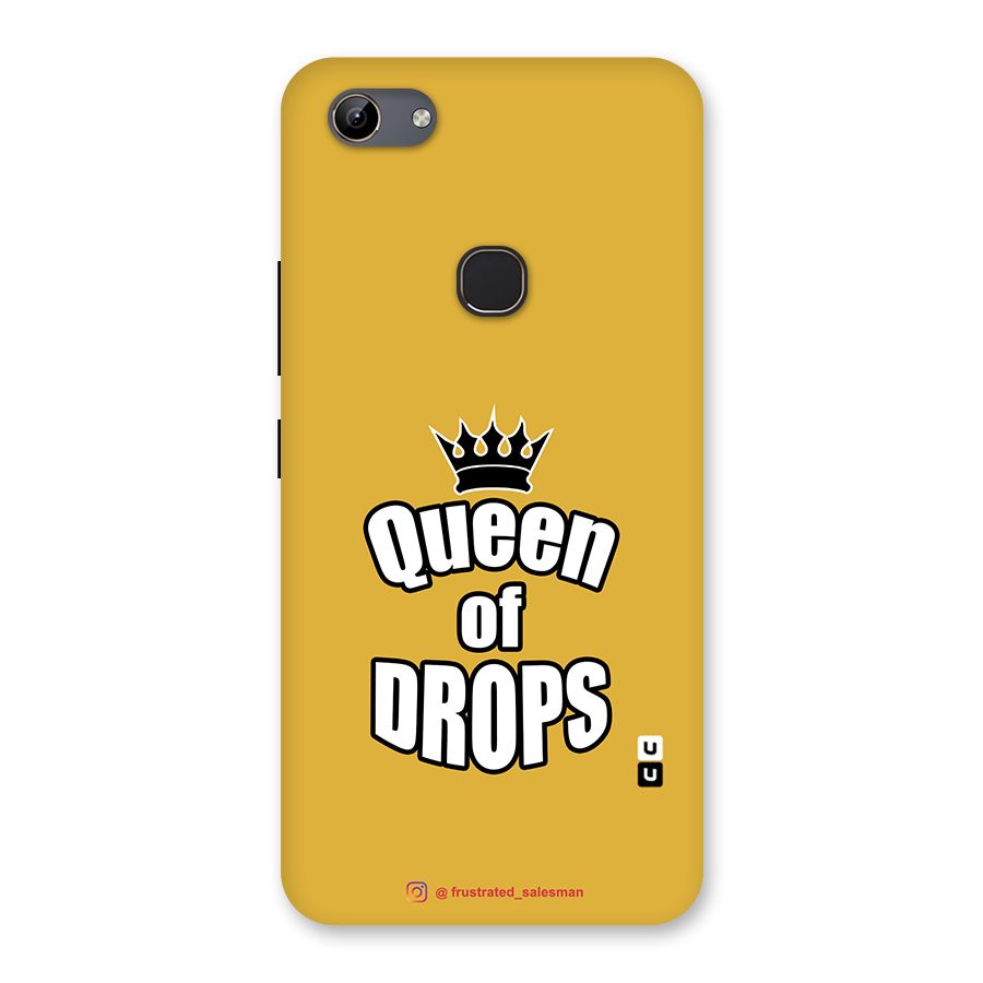 Queen of Drops Mustard Yellow Back Case for Vivo Y81
