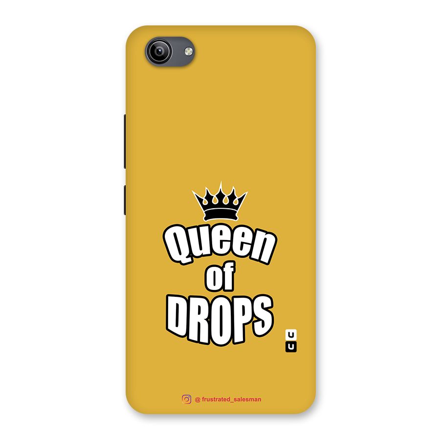 Queen of Drops Mustard Yellow Back Case for Vivo Y81i