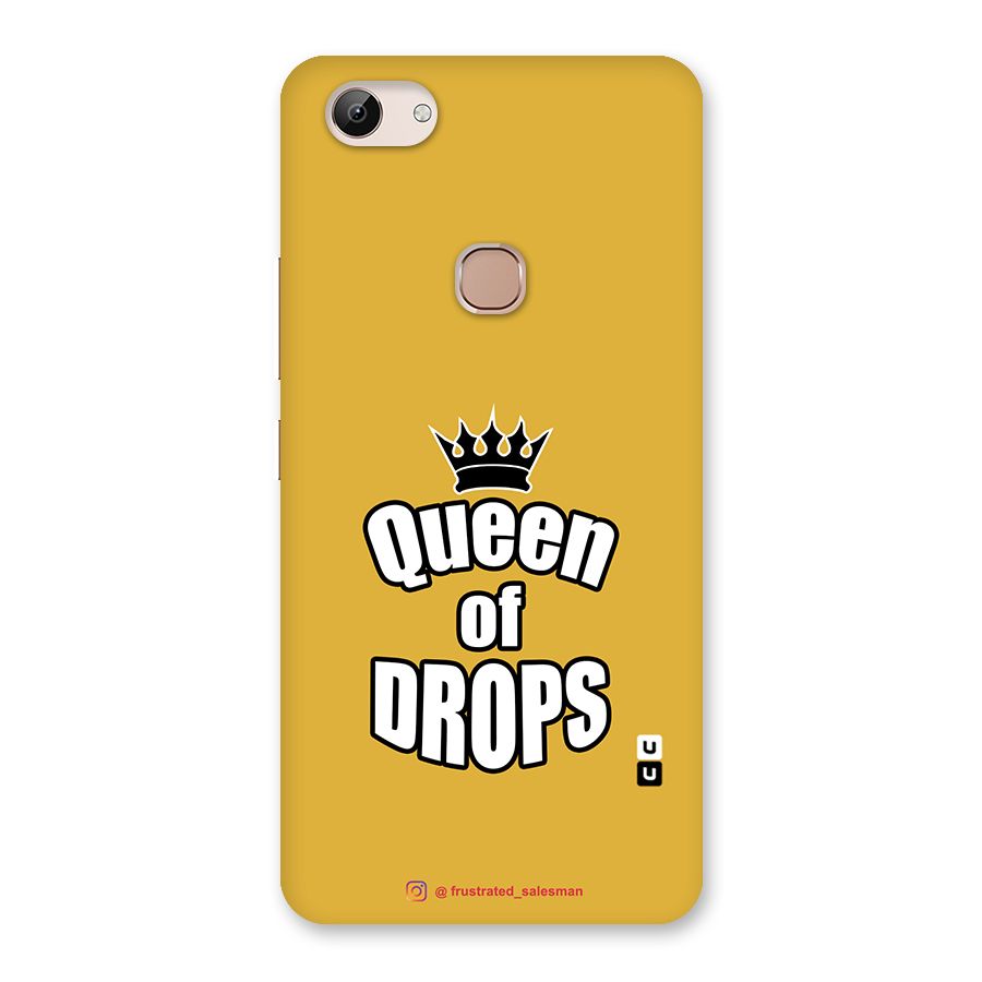 Queen of Drops Mustard Yellow Back Case for Vivo Y83