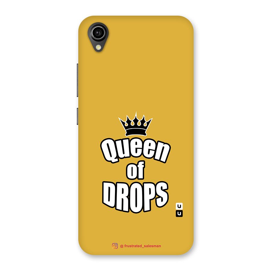 Queen of Drops Mustard Yellow Back Case for Vivo Y90