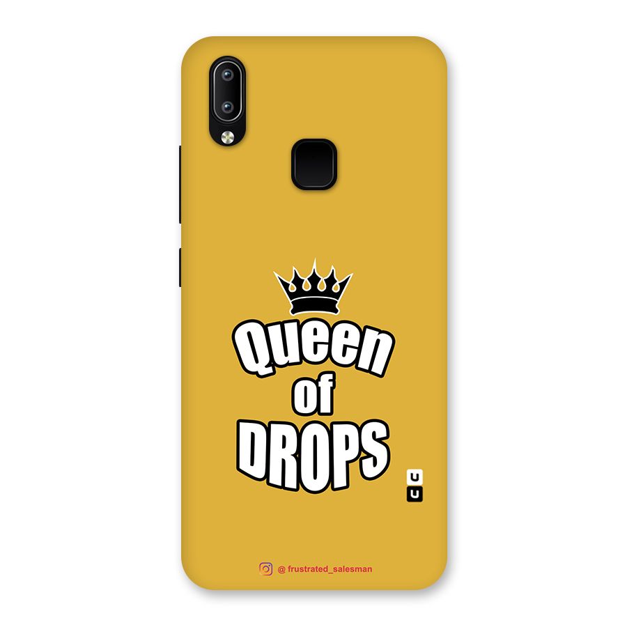 Queen of Drops Mustard Yellow Back Case for Vivo Y93
