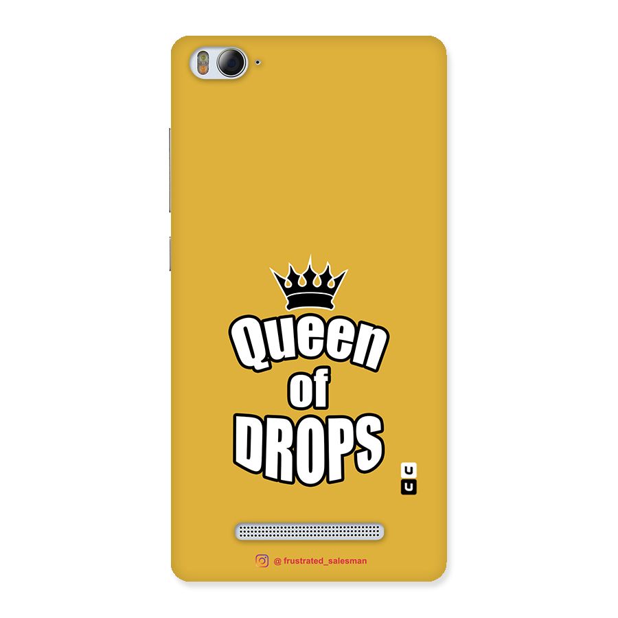 Queen of Drops Mustard Yellow Back Case for Xiaomi Mi4i