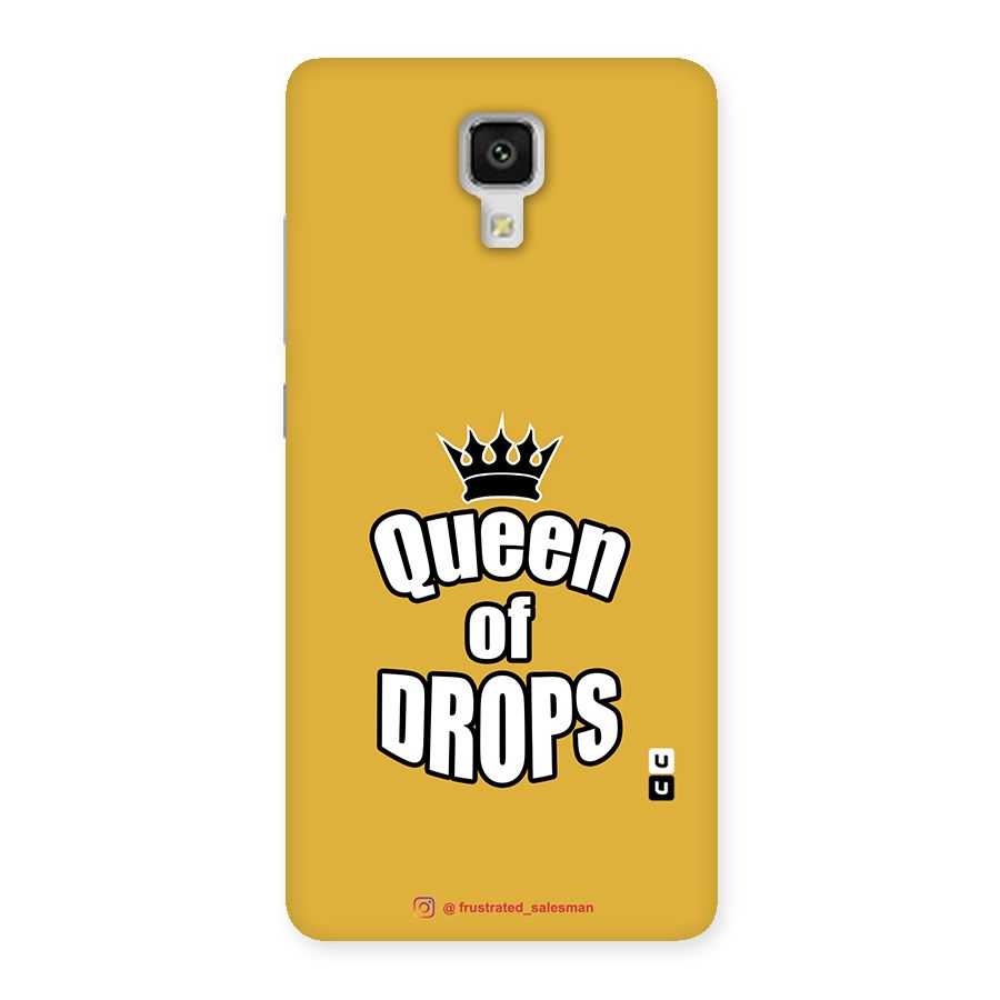 Queen of Drops Mustard Yellow Back Case for Xiaomi Mi 4