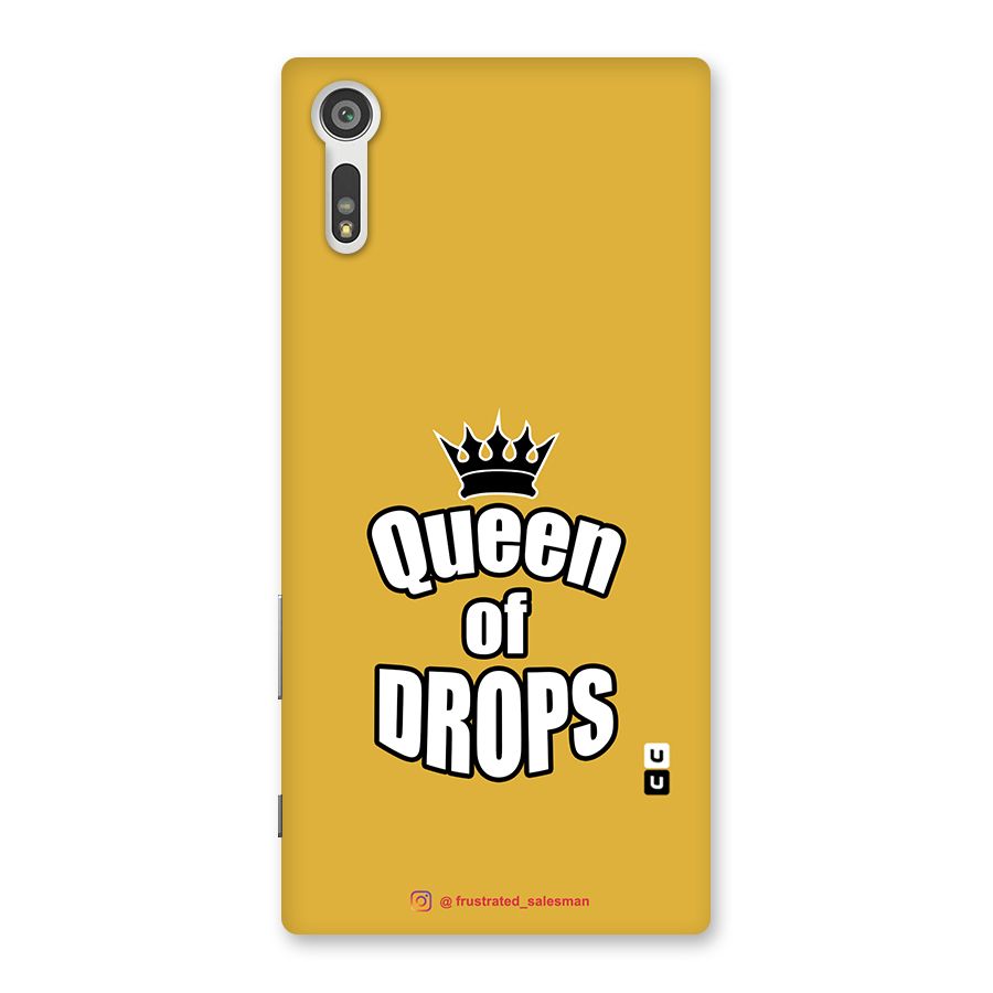 Queen of Drops Mustard Yellow Back Case for Xperia XZ