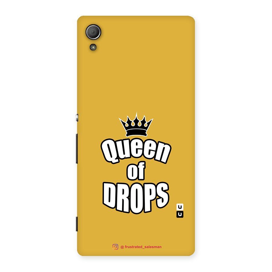 Queen of Drops Mustard Yellow Back Case for Xperia Z3 Plus
