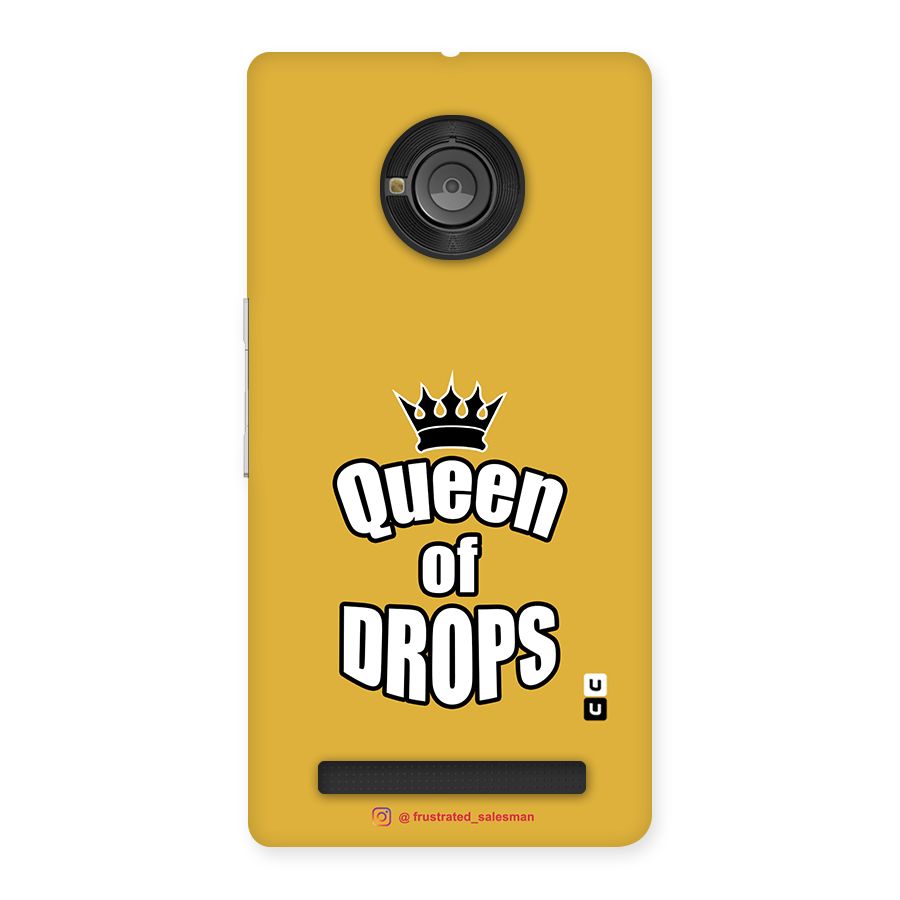 Queen of Drops Mustard Yellow Back Case for Yu Yuphoria