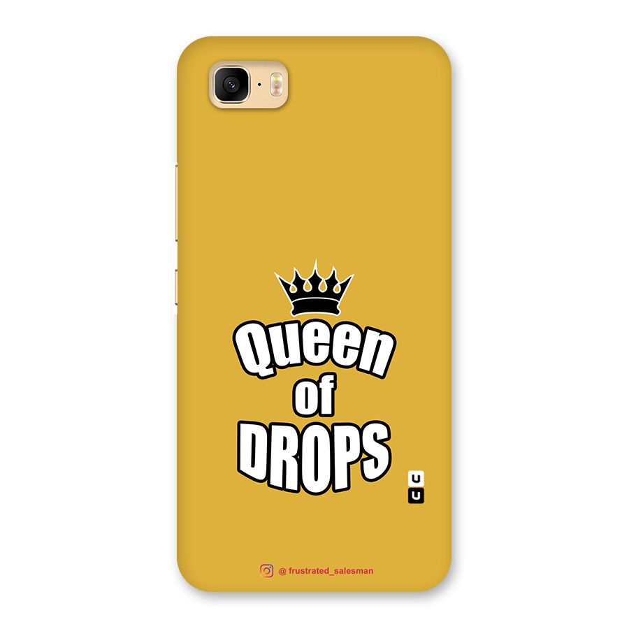 Queen of Drops Mustard Yellow Back Case for Zenfone 3s Max