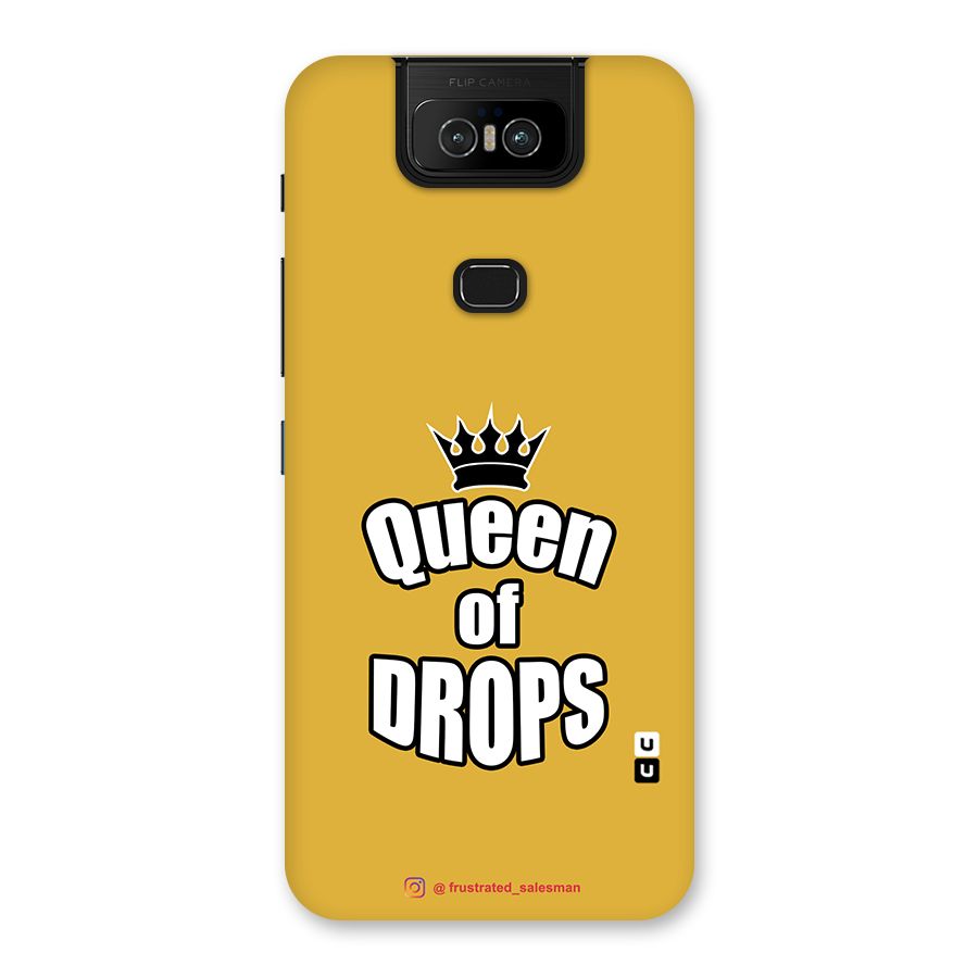 Queen of Drops Mustard Yellow Back Case for Zenfone 6z