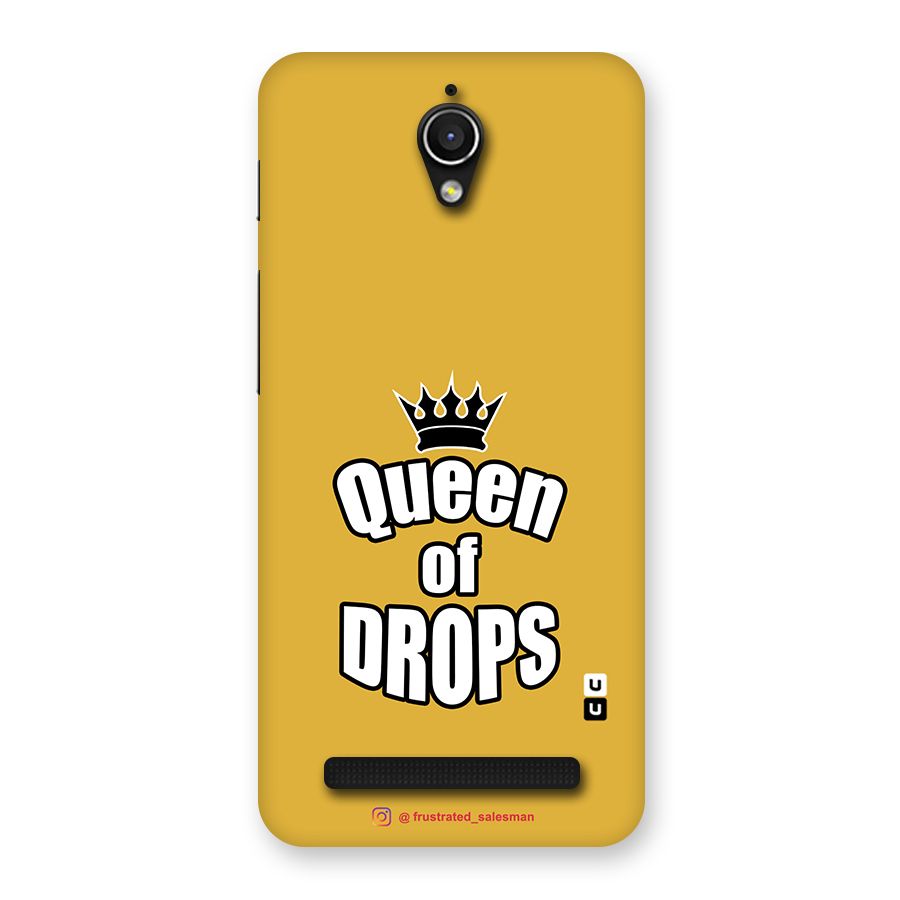 Queen of Drops Mustard Yellow Back Case for Zenfone Go