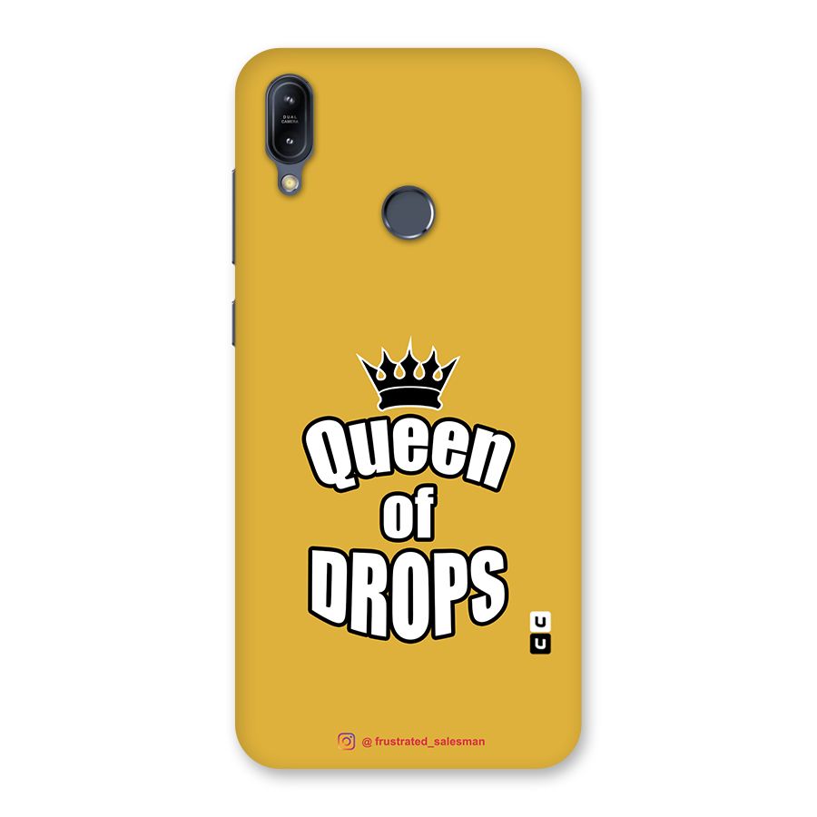 Queen of Drops Mustard Yellow Back Case for Zenfone Max M2