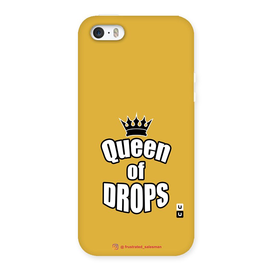 Queen of Drops Mustard Yellow Back Case for iPhone SE