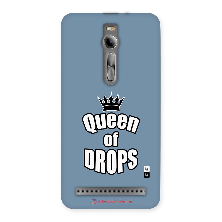 Queen of Drops SteelBlue Back Case for Asus Zenfone 2