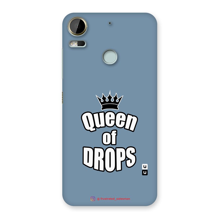 Queen of Drops SteelBlue Back Case for Desire 10 Pro