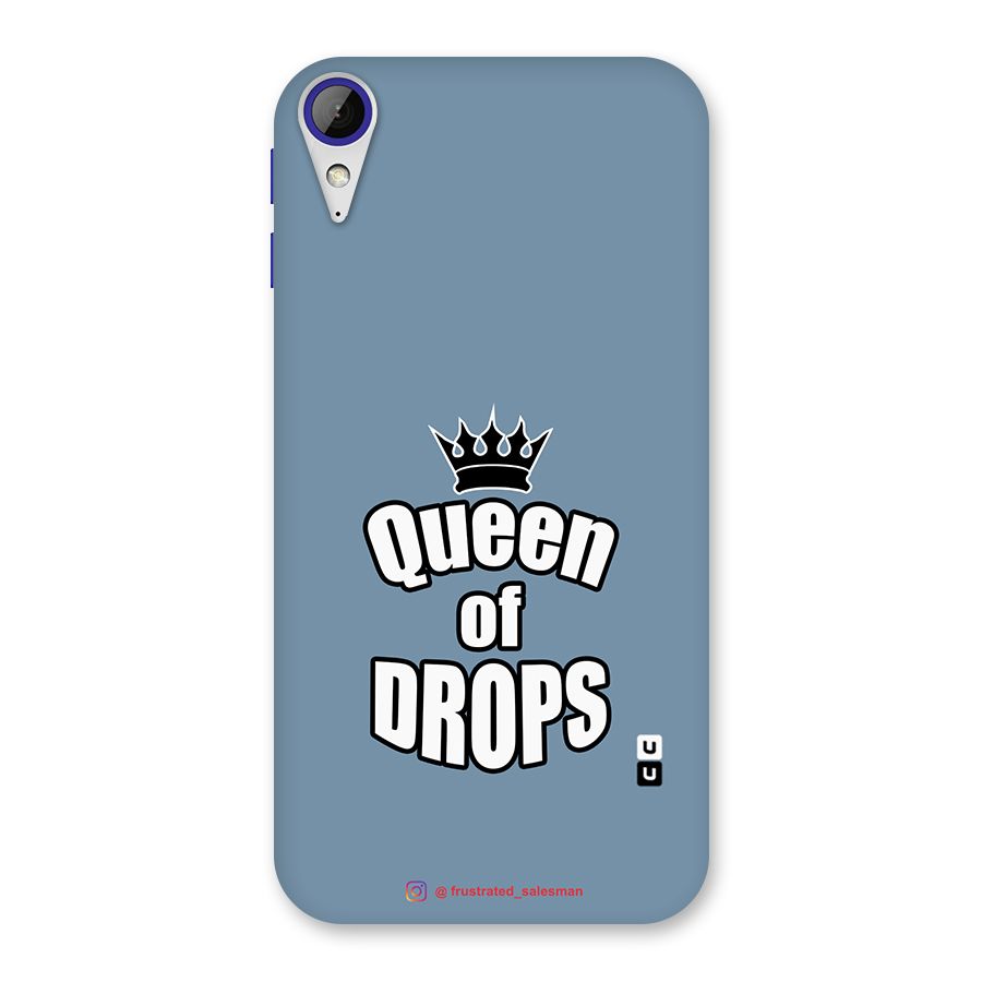 Queen of Drops SteelBlue Back Case for Desire 830