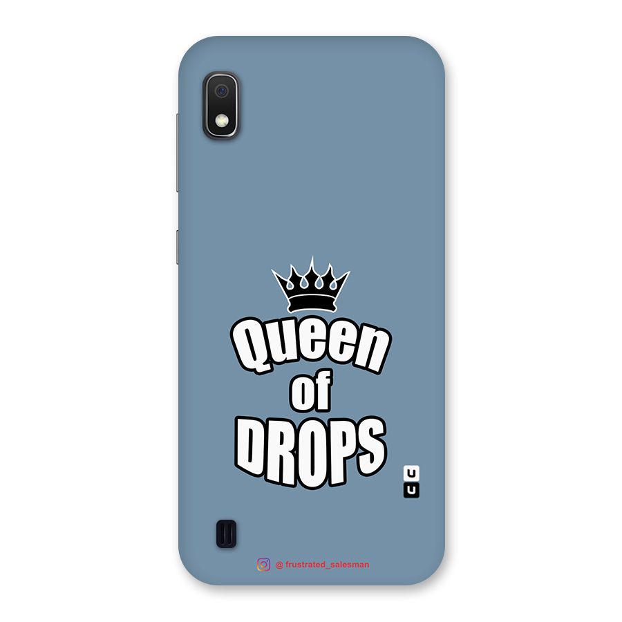 Queen of Drops SteelBlue Back Case for Galaxy A10