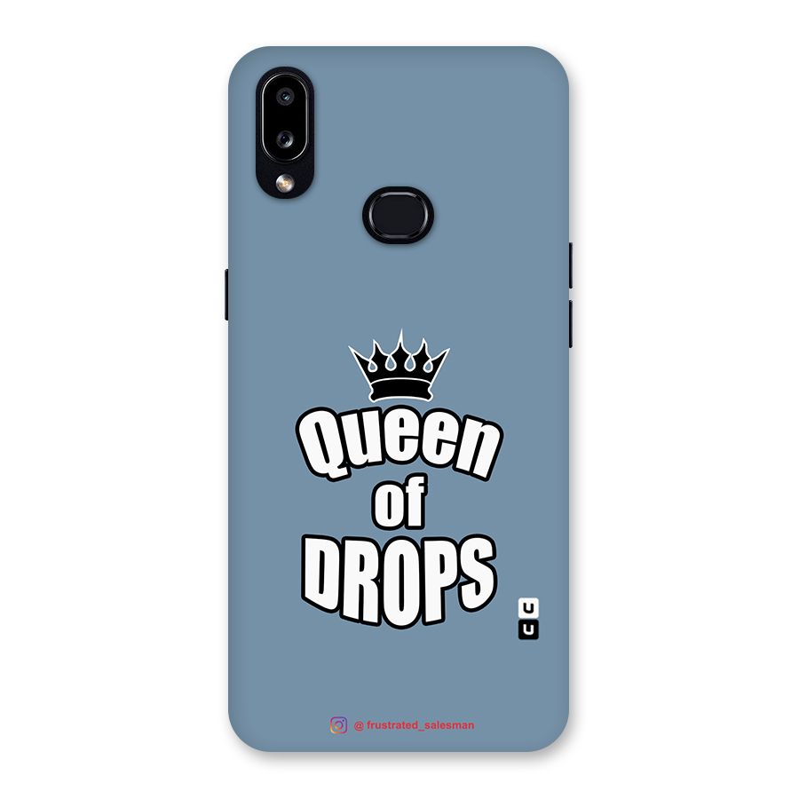 Queen of Drops SteelBlue Back Case for Galaxy A10s