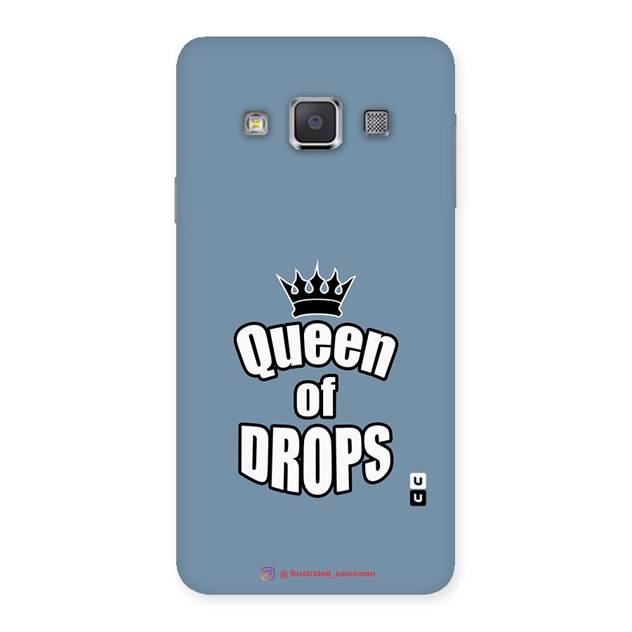 Queen of Drops SteelBlue Back Case for Galaxy A3