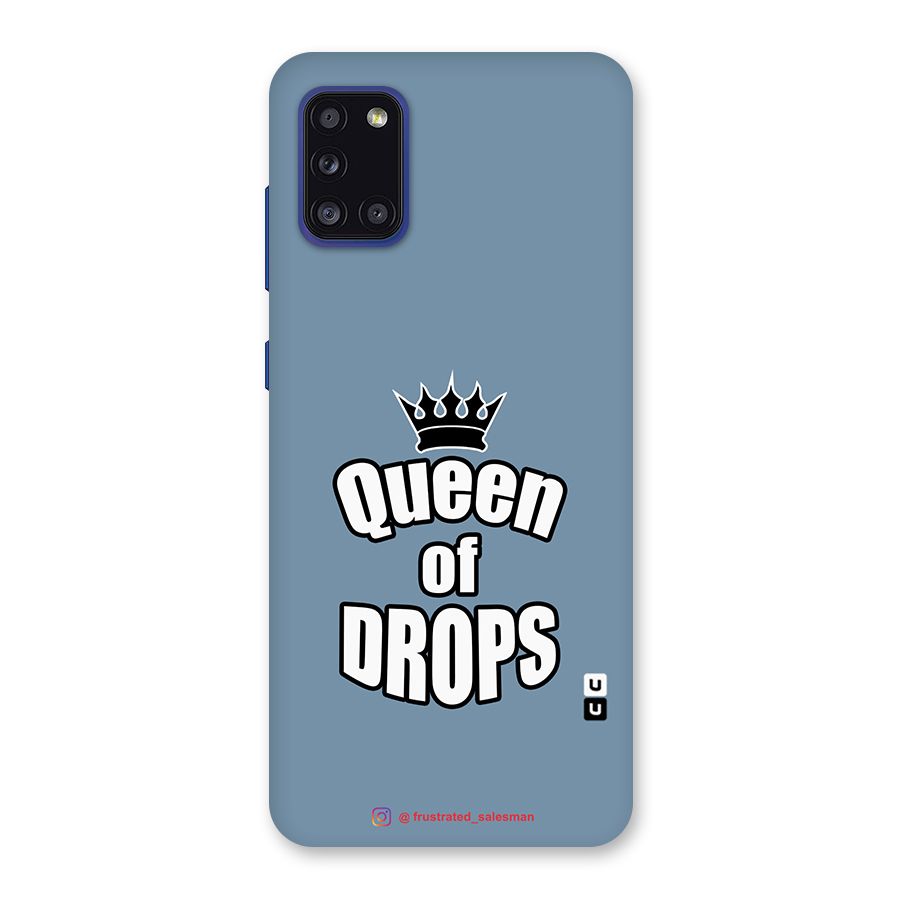 Queen of Drops SteelBlue Back Case for Galaxy A31