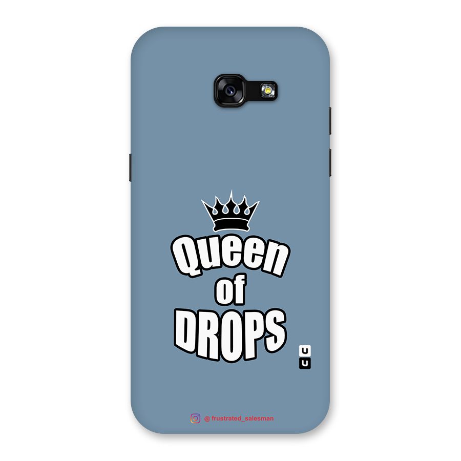 Queen of Drops SteelBlue Back Case for Galaxy A5 2017
