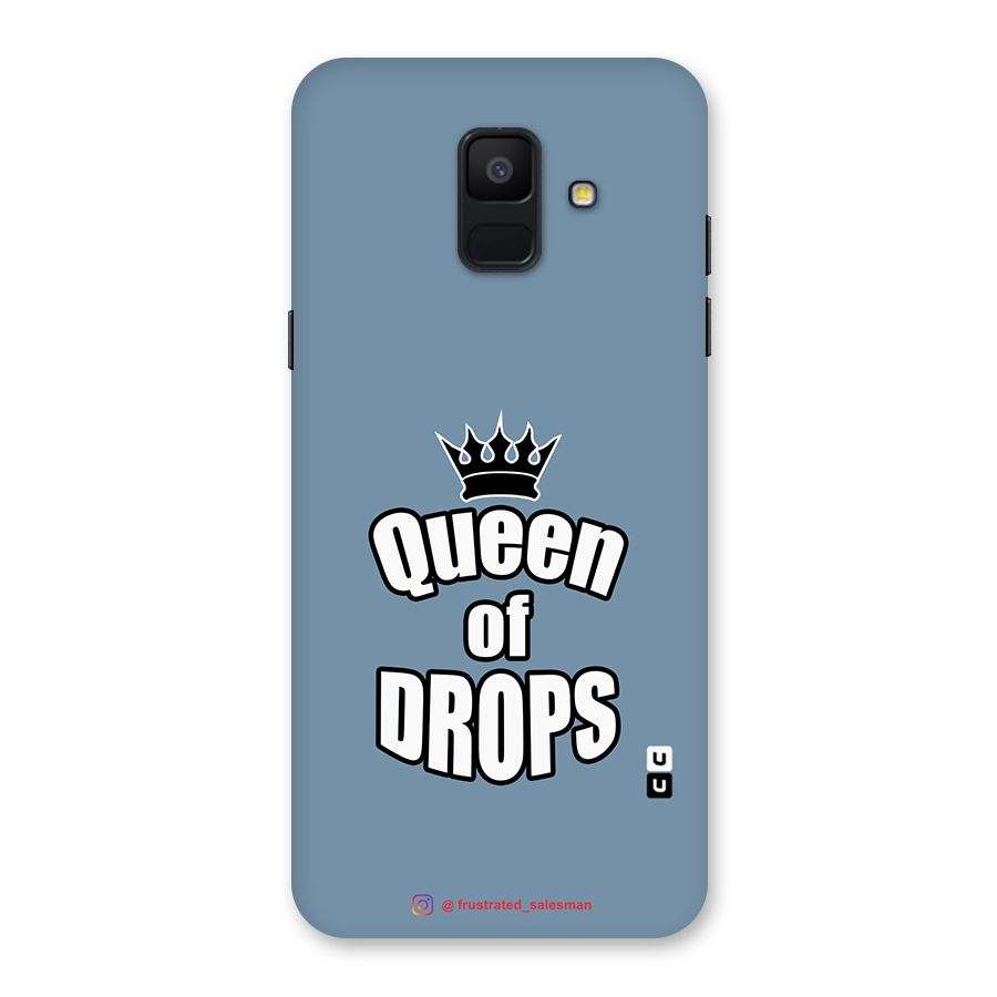Queen of Drops SteelBlue Back Case for Galaxy A6 (2018)