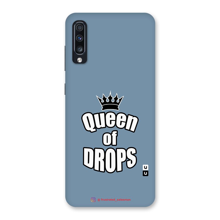Queen of Drops SteelBlue Back Case for Galaxy A70
