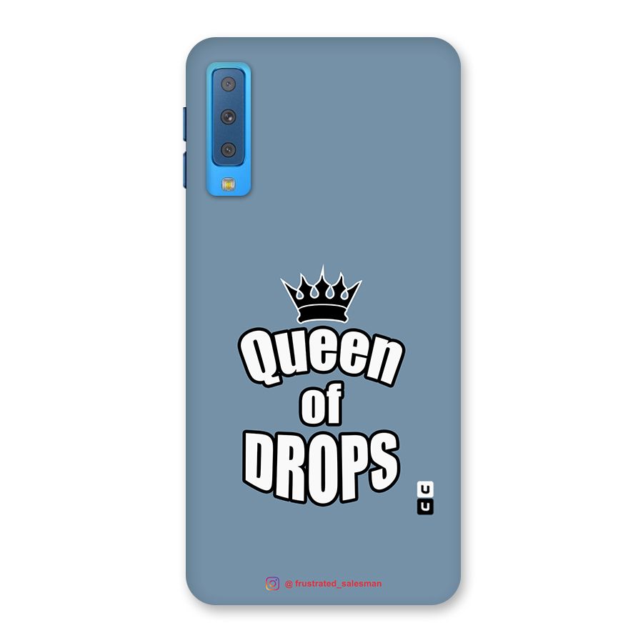 Queen of Drops SteelBlue Back Case for Galaxy A7 (2018)