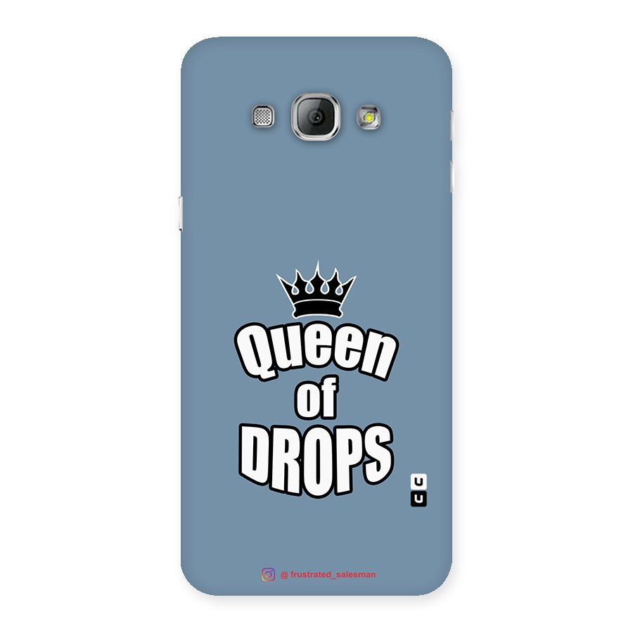 Queen of Drops SteelBlue Back Case for Galaxy A8