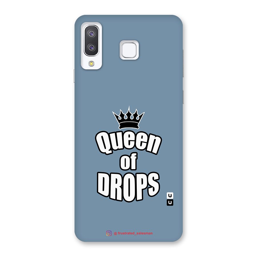 Queen of Drops SteelBlue Back Case for Galaxy A8 Star