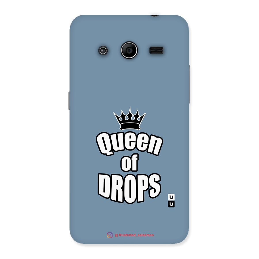 Queen of Drops SteelBlue Back Case for Galaxy Core 2