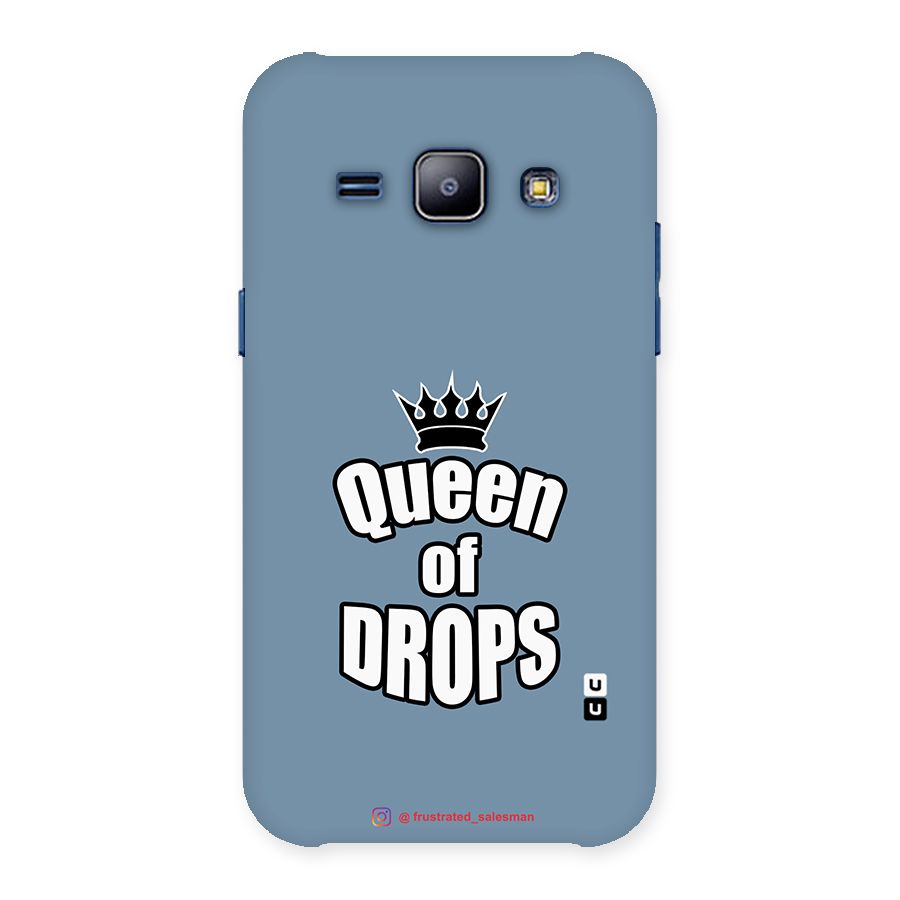 Queen of Drops SteelBlue Back Case for Galaxy J1