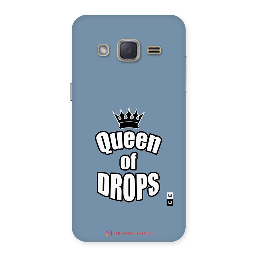 Queen of Drops SteelBlue Back Case for Galaxy J2