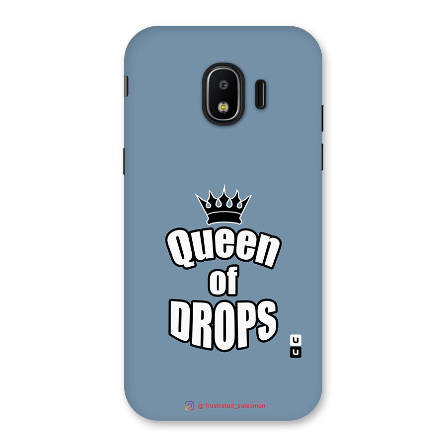 Queen of Drops SteelBlue Back Case for Galaxy J2 Pro 2018