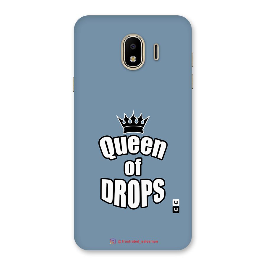 Queen of Drops SteelBlue Back Case for Galaxy J4