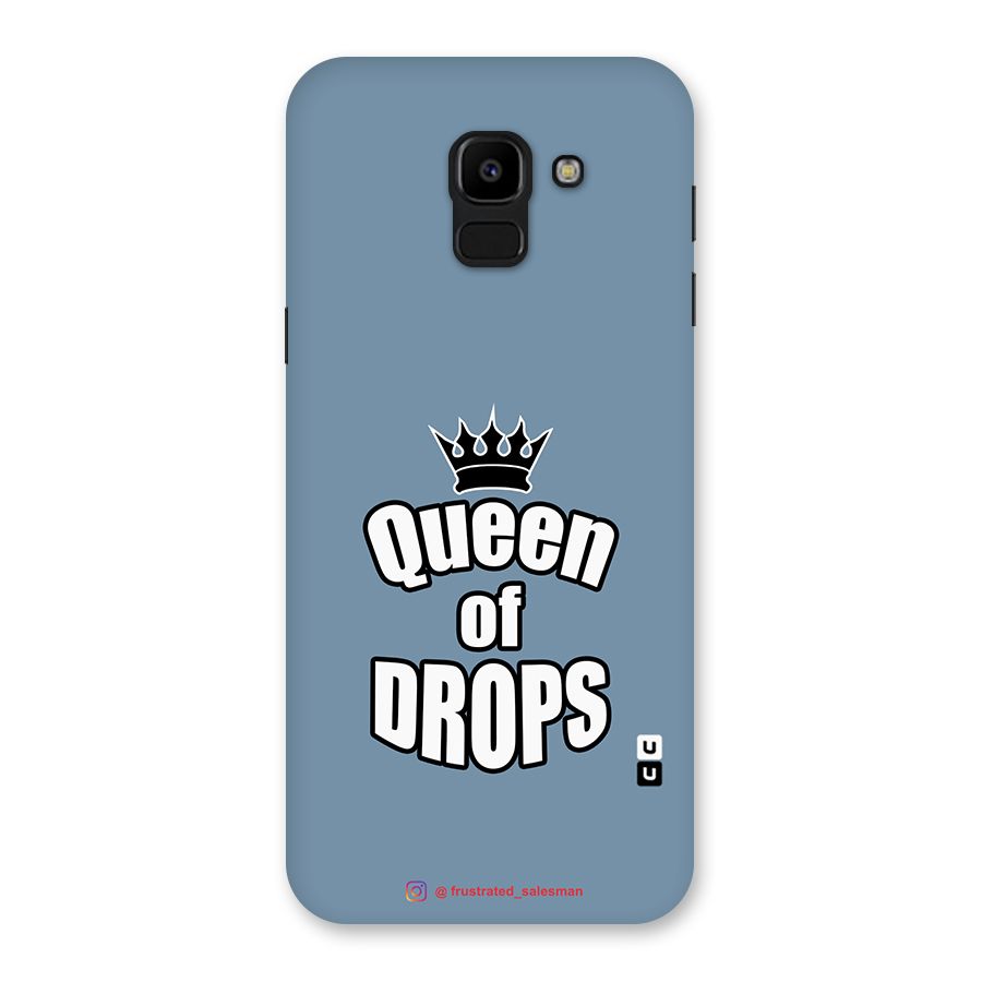 Queen of Drops SteelBlue Back Case for Galaxy J6
