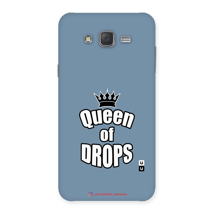 Queen of Drops SteelBlue Back Case for Galaxy J7