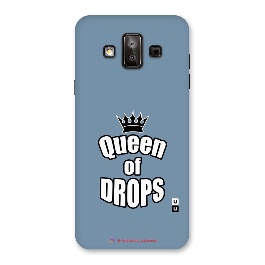Queen of Drops SteelBlue Back Case for Galaxy J7 Duo