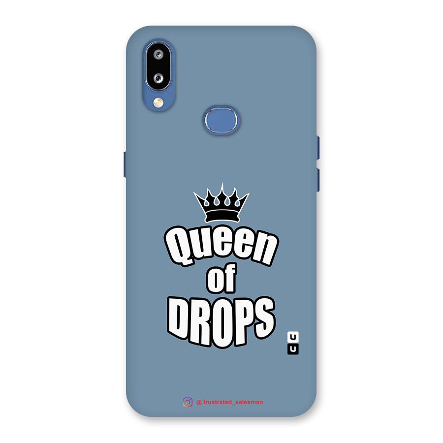 Queen of Drops SteelBlue Back Case for Galaxy M01s