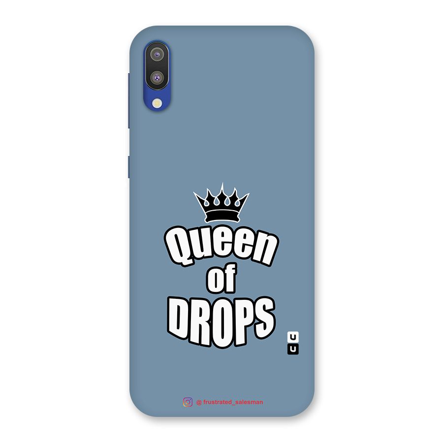 Queen of Drops SteelBlue Back Case for Galaxy M10