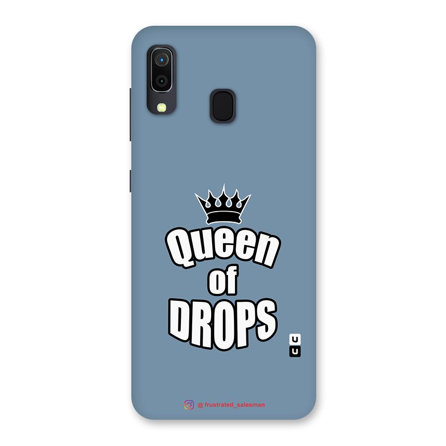 Queen of Drops SteelBlue Back Case for Galaxy M10s
