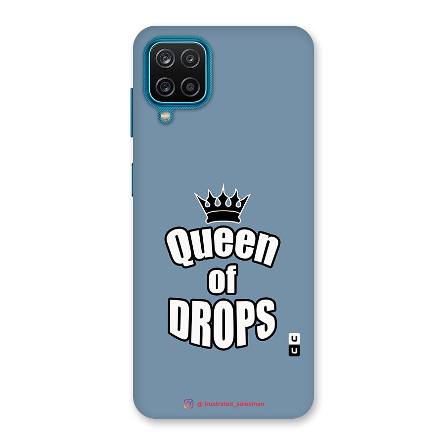 Queen of Drops SteelBlue Back Case for Galaxy M12