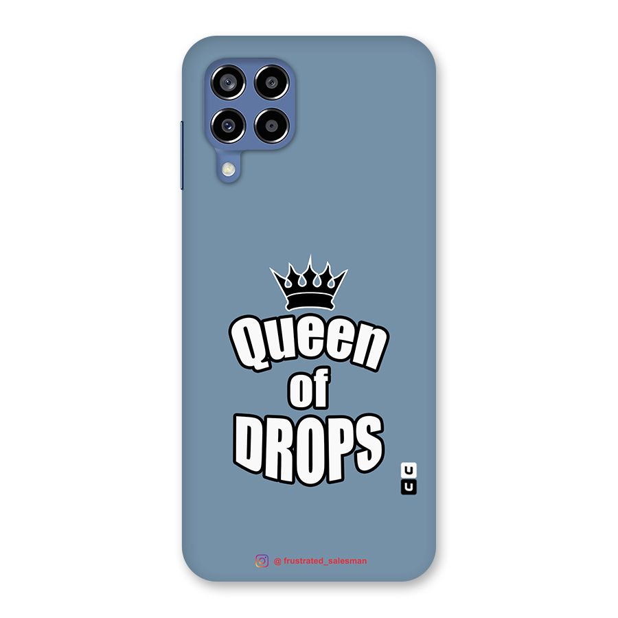 Queen of Drops SteelBlue Back Case for Galaxy M53 5G