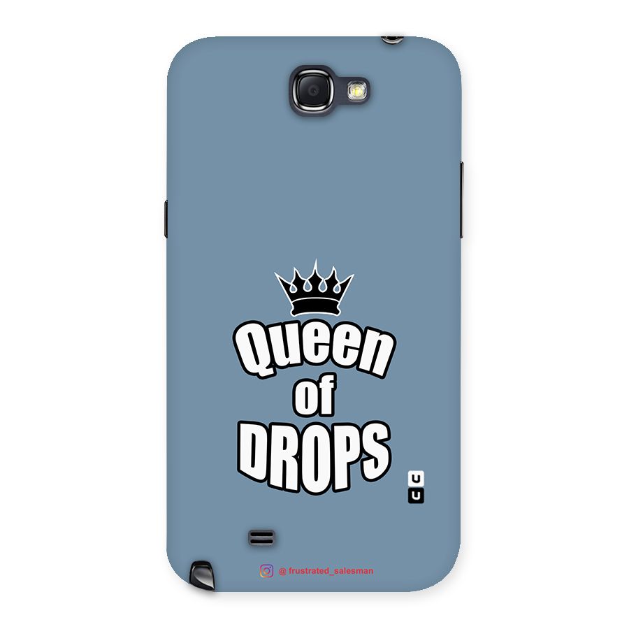 Queen of Drops SteelBlue Back Case for Galaxy Note 2