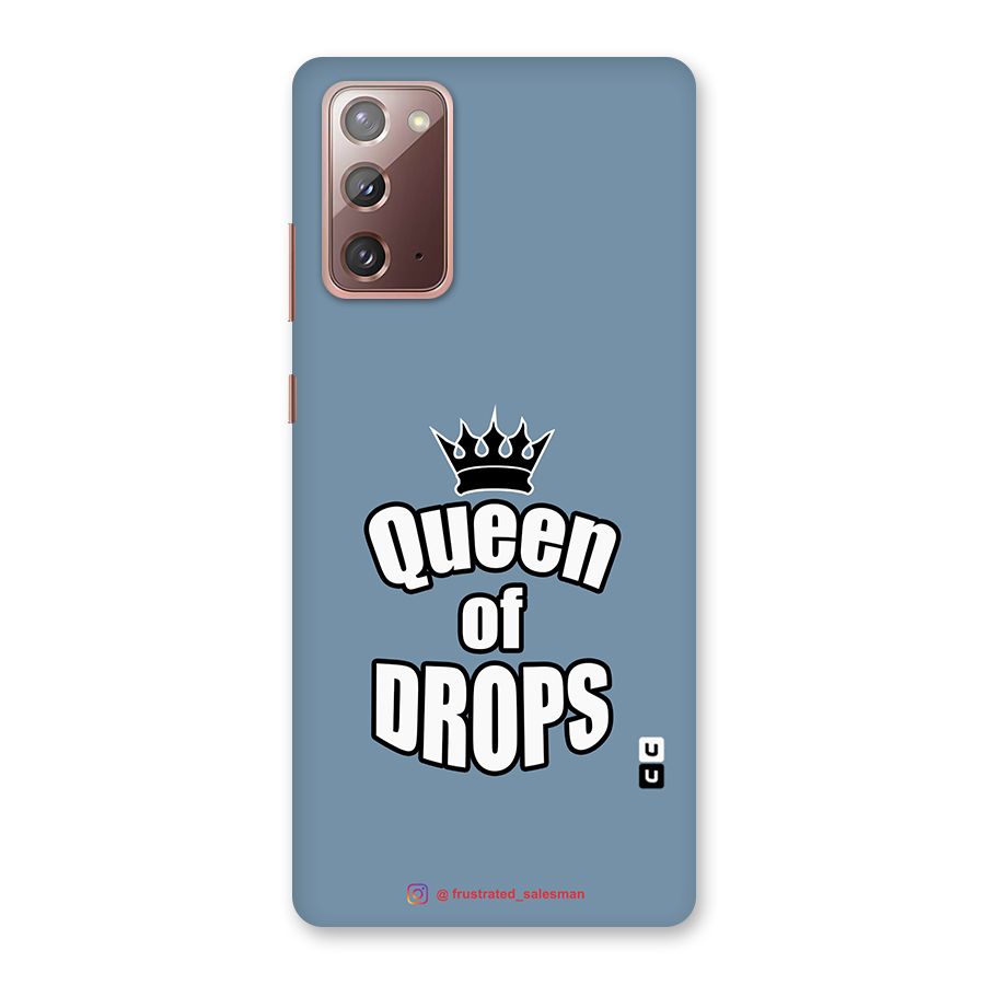 Queen of Drops SteelBlue Back Case for Galaxy Note 20