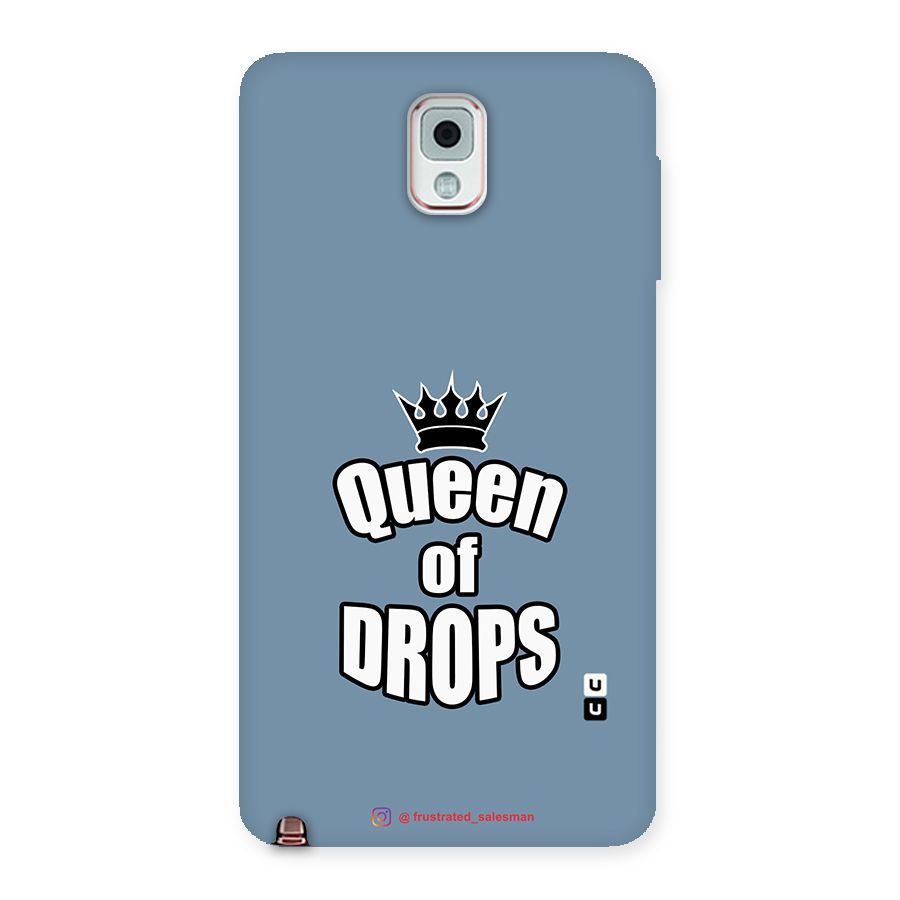 Queen of Drops SteelBlue Back Case for Galaxy Note 3