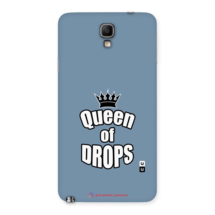 Queen of Drops SteelBlue Back Case for Galaxy Note 3 Neo