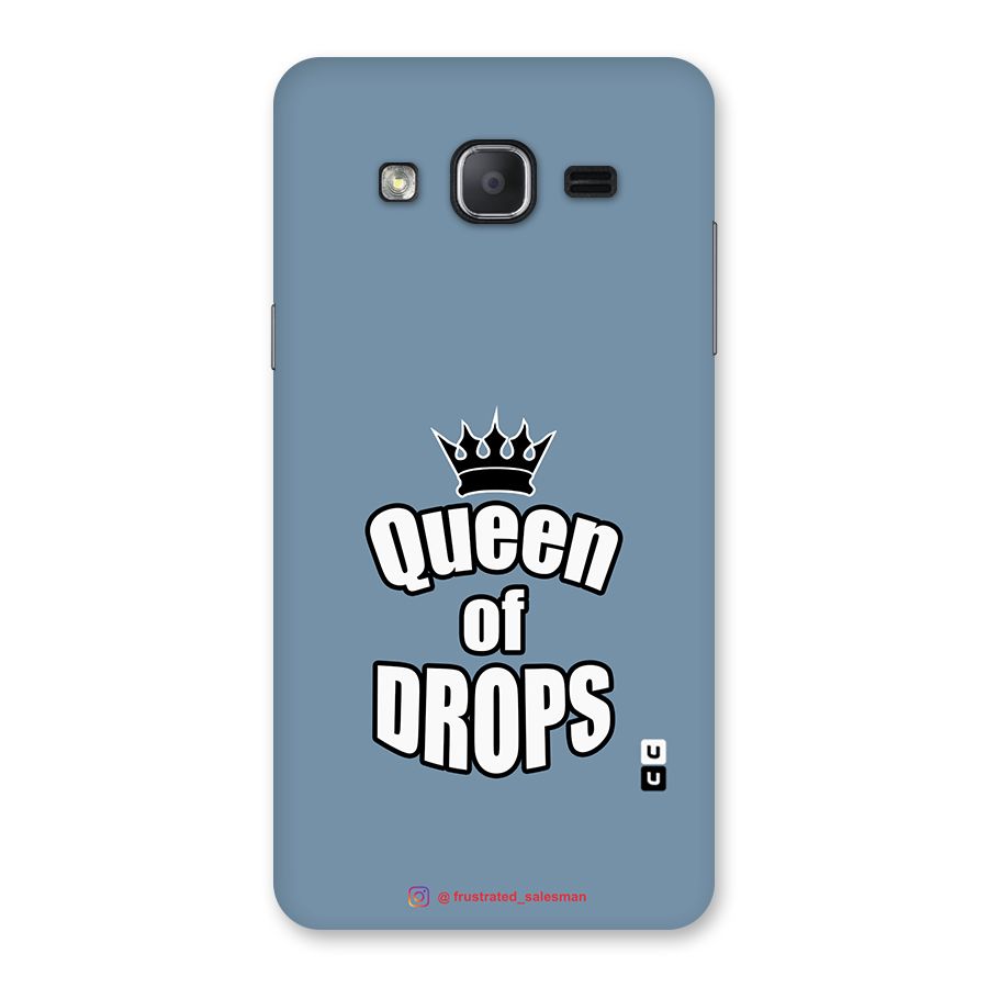 Queen of Drops SteelBlue Back Case for Galaxy On7 2015