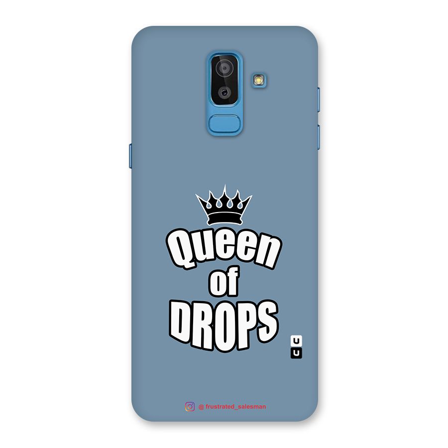 Queen of Drops SteelBlue Back Case for Galaxy On8 (2018)
