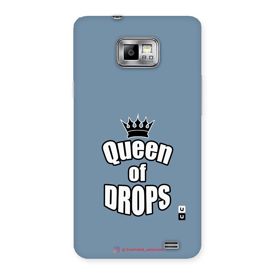 Queen of Drops SteelBlue Back Case for Galaxy S2