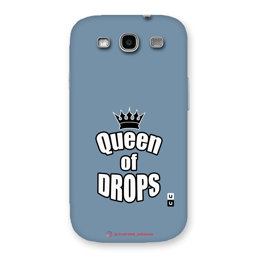 Queen of Drops SteelBlue Back Case for Galaxy S3